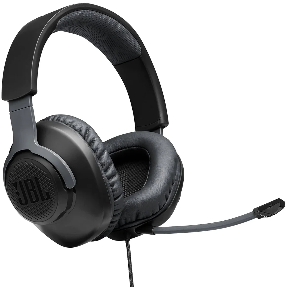 Headset Gamer JBL Quantum 100 com Drivers 40mm e Microfone Removível Preto