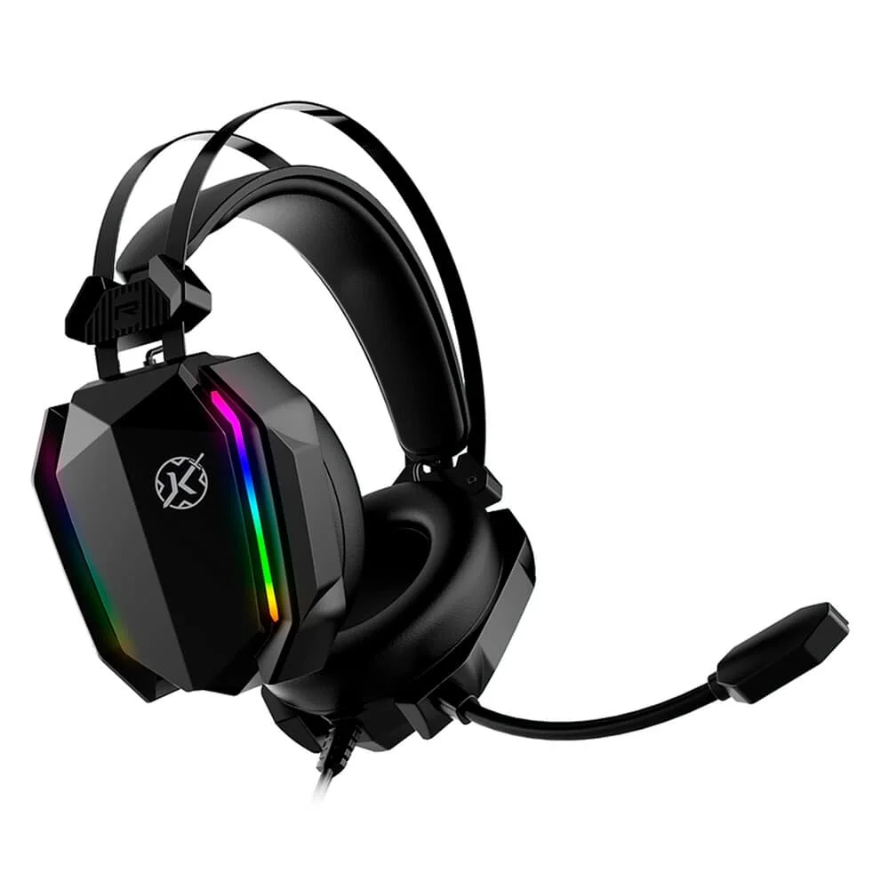 Headset Gamer Kalkan Hugin com RGB e Adaptador USB Tipo-C Preto KLK00021