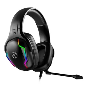 Headset Gamer Kalkan Munin 7.1 Surround com RGB e Adaptador USB Tipo-C Preto KLK00022