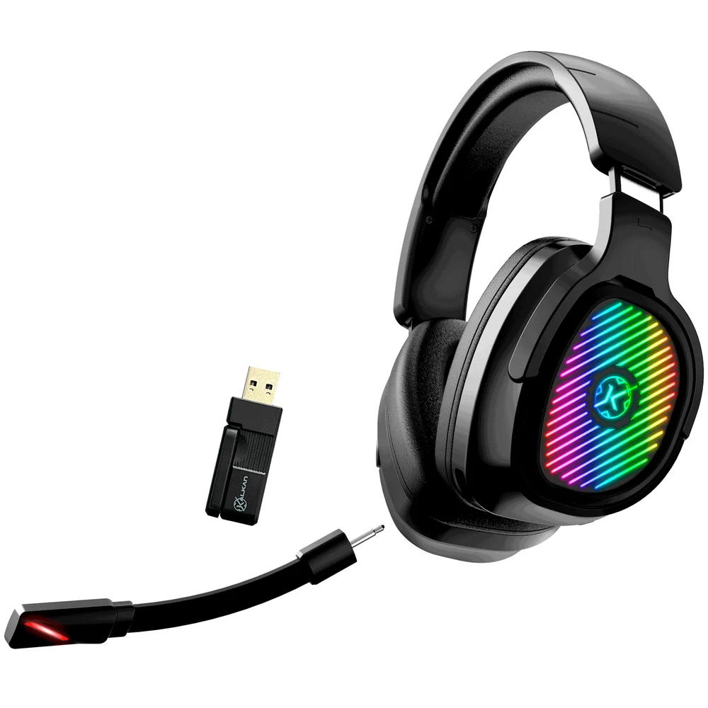 Headset Gamer Kalkan Ragnar Sem Fio Bluetooth RGB Preto