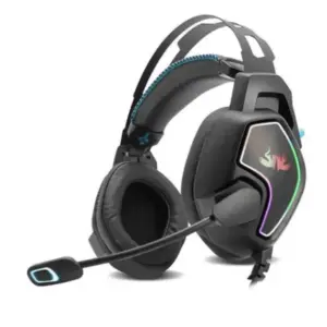 Headset Gamer Knup 487 7.1 com LED RGB USB Preto