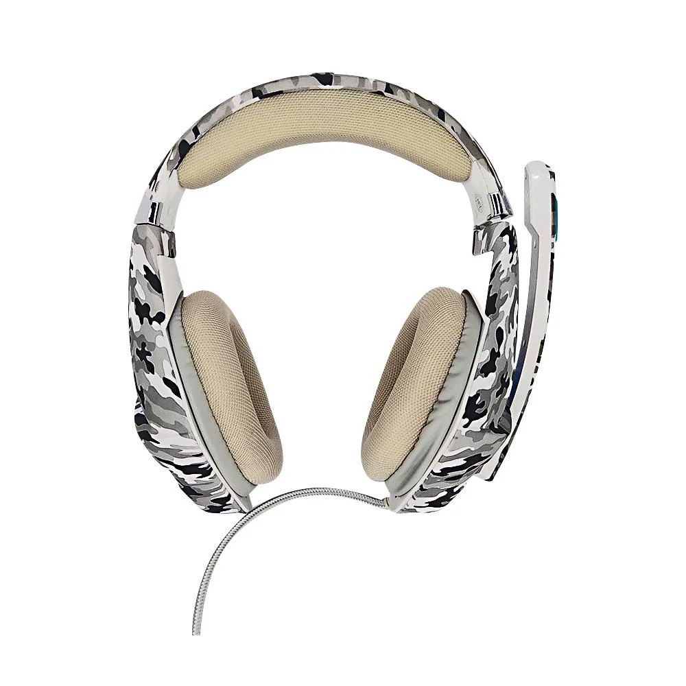Headset Gamer Knup Cinza Camuflado KP-GA01