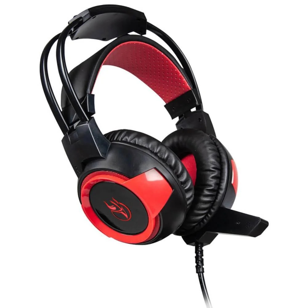 Headset Gamer Kross Elegance Arkenstan 7.1 Preto/Vermelho KE-HS150