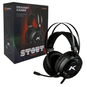 Headset Gamer Ktrok Stout com Rainbow LED USB P2 3.5mm KT-Stout