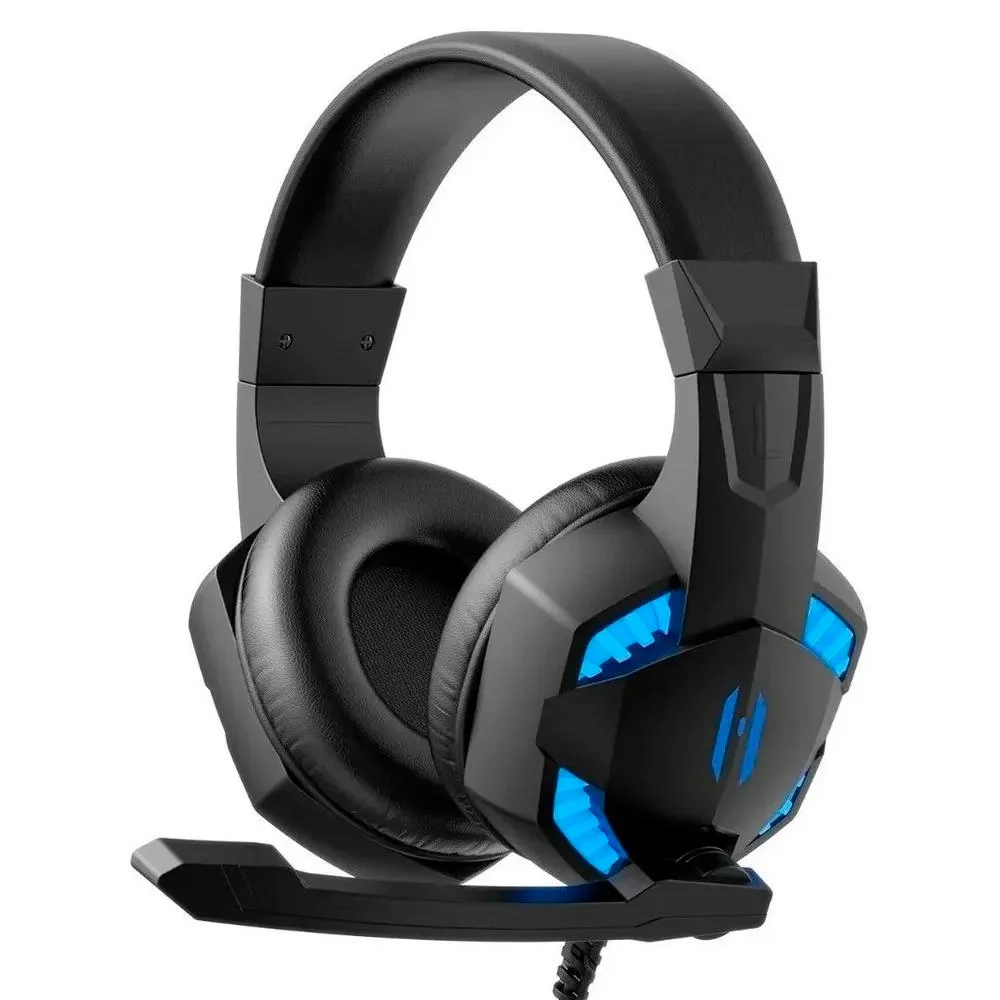 Headset Gamer Lehmox GT-F6 com Iluminação LED Azul