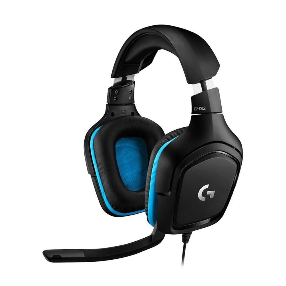 Headset Gamer Logitech G432 7.1 com Fio Multiplataforma