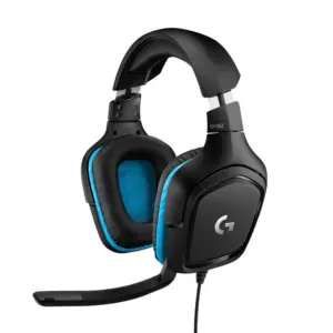 Headset Gamer Logitech G432 7.1 Dolby Surround para PC PlayStation Xbox e Nintendo Switch Preto/Azul 981-000769