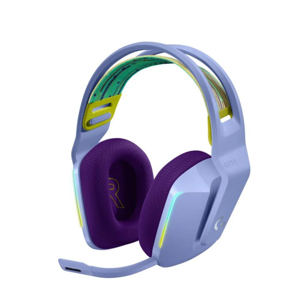 Headset Gamer Logitech G733 Sem Fio Lilás 981-000889-V