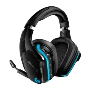 Headset Gamer Logitech G935 7.1 Surround Sem Fio Lightsync RGB Driver 50mm USB Preto e Azul 981-000742