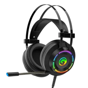 Headset Gamer Marvo Scorpion 7.1 Som Surround USB Rainbow Preto HG9062