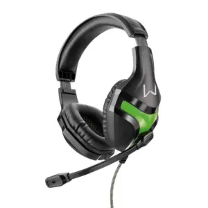 Headset Gamer Multi Warrior Harve Estéreo P2 Driver 40mm Preto e Verde PH298