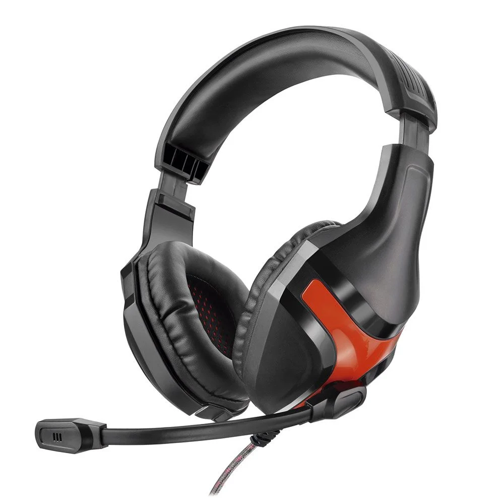 Headset Gamer Multi Warrior PH101 2.0 Canais Super Bass P2 Preto e Vermelho