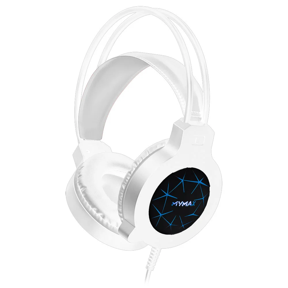 Headset Gamer Mymax Apolo LED 7 Cores 40mm P2 e USB Branco 85183000