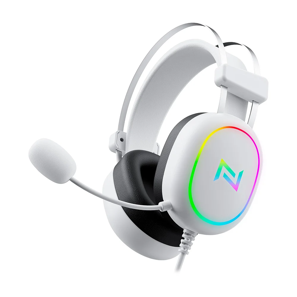Headset Gamer Neologic NGX Arctic com RGB Drivers 50mm Branco NGXARCTIC
