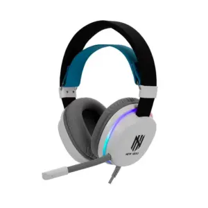 Headset Gamer New Hero Mage Multiplataforma RGB 3.5mm Drivers 40mm Branco