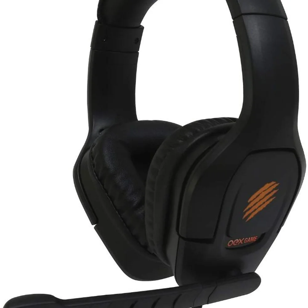Headset Gamer OEX Game Brutal 7.1 Virtual Surround LED Laranja USB Preto HS412