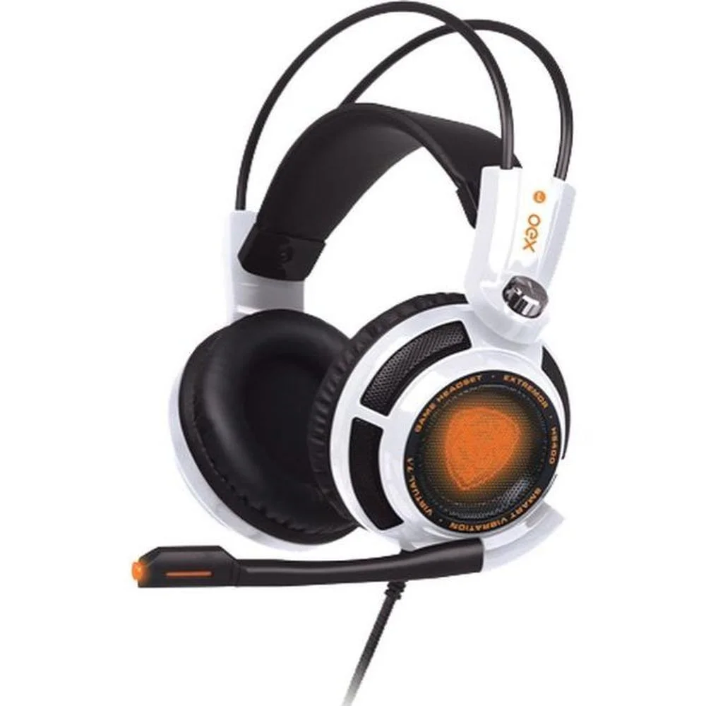 Headset Gamer OEX Extremor 7.1 Virtual Surround com LED e Smart Vibration USB HS400