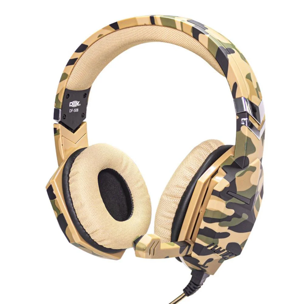 Headset Gamer Dex Camuflado P3 para PS4 e Xbox One DF-508