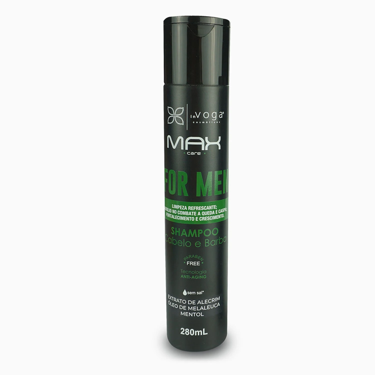 Shampoo para Cabelo e Barba In Voga Max Care For Men 280ml