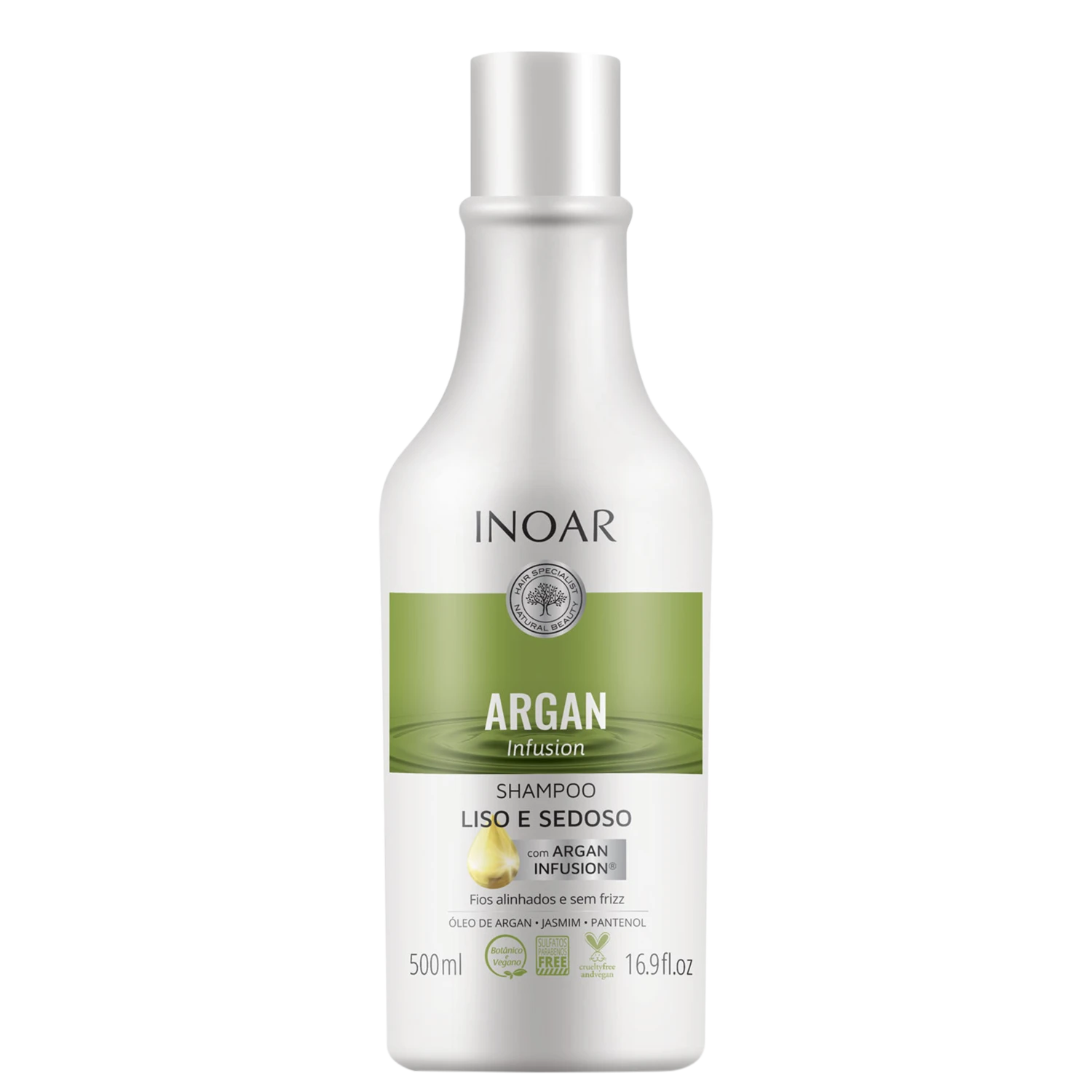 Shampoo Inoar Argan Infusion Liso e Sedoso 500ml