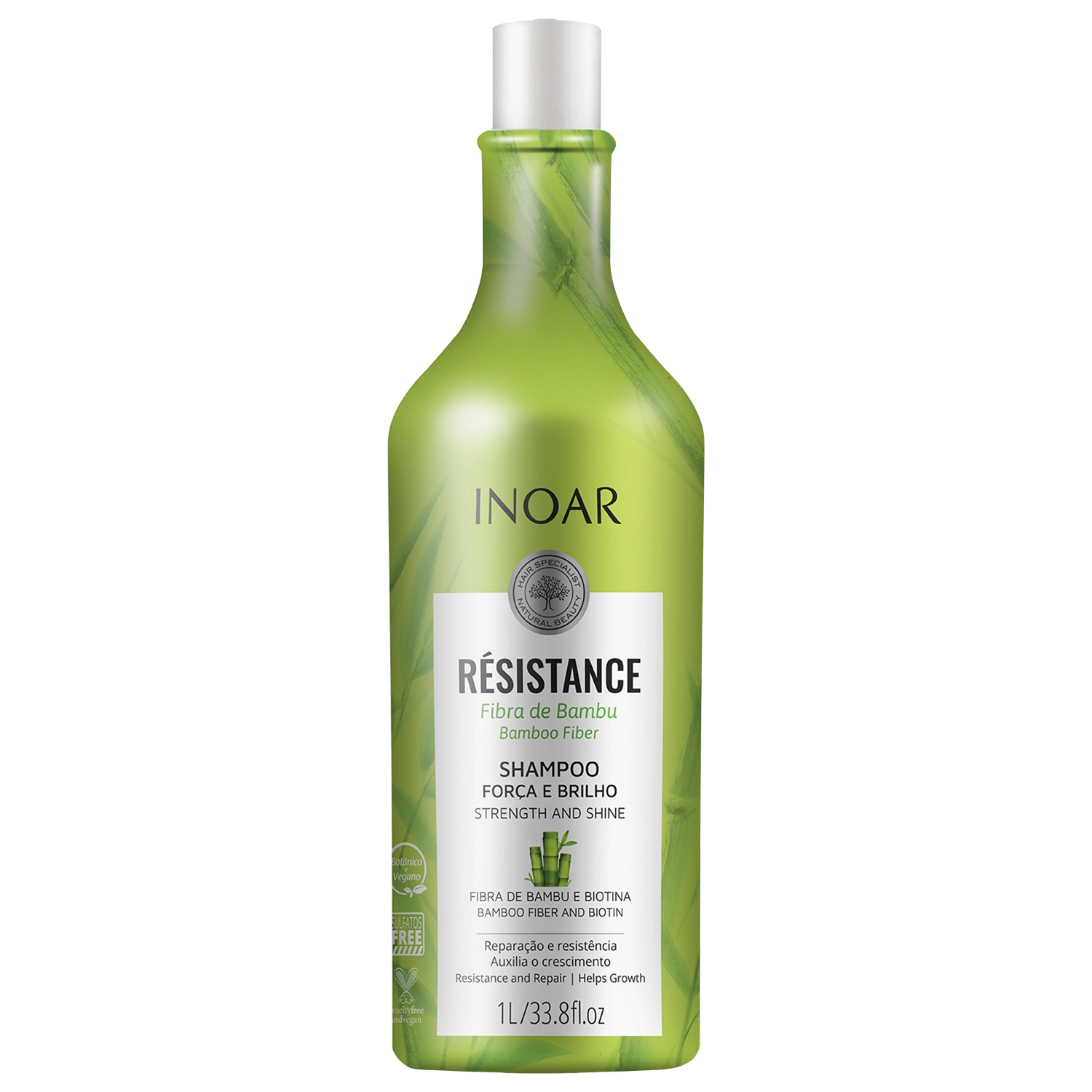 Shampoo Inoar Résistance Fibra de Bambu 1L