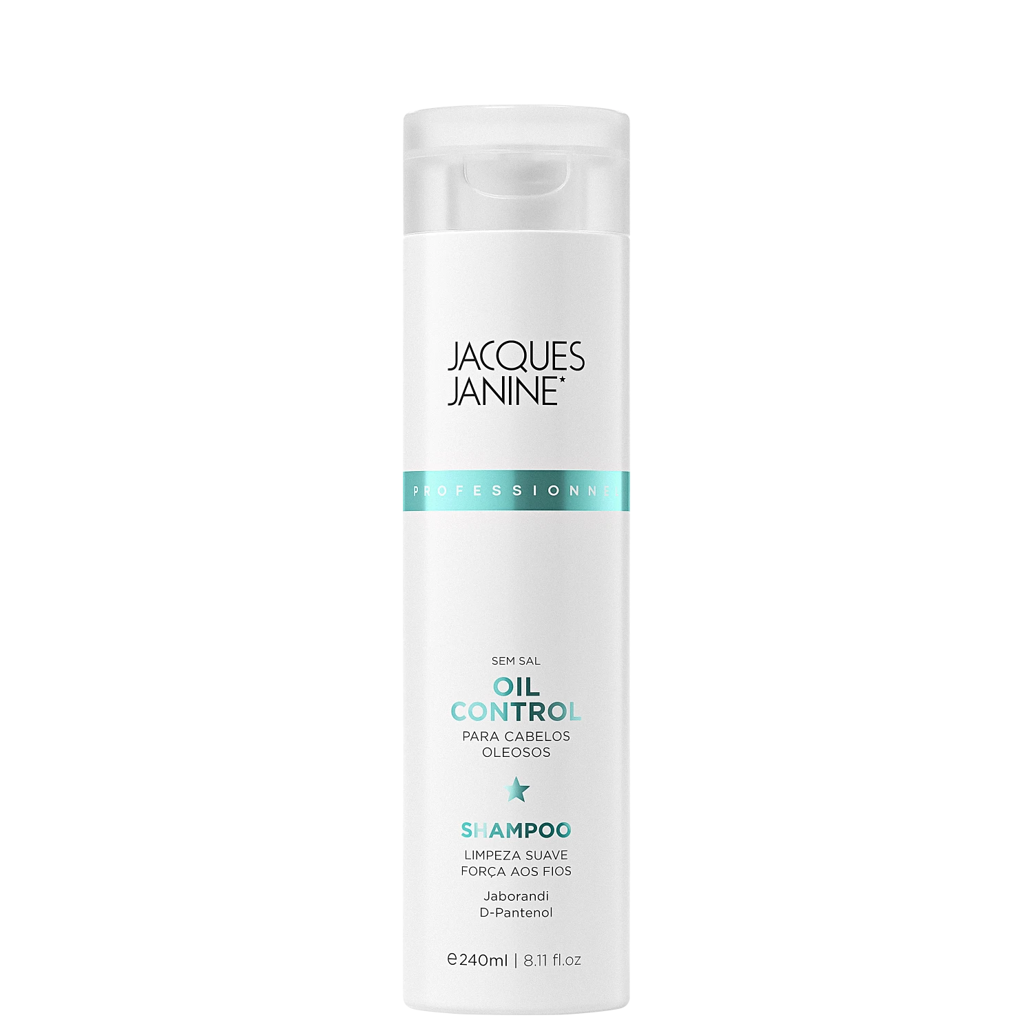 Shampoo Jacques Janine Professionnel Uso Diário para Cabelos Oleosos 240ml