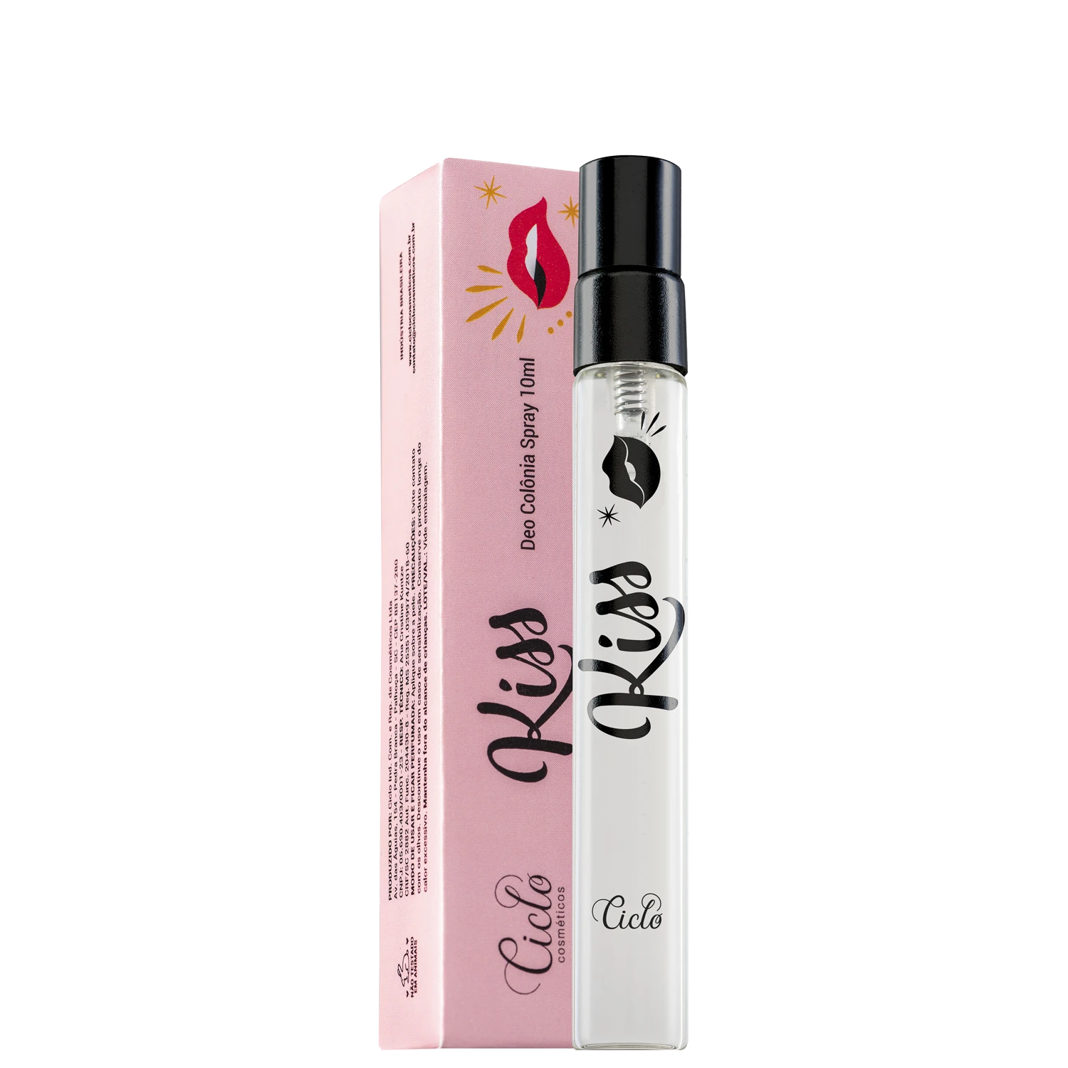Perfume Feminino Deo Colônia Ciclo Cosméticos Kiss 10ml