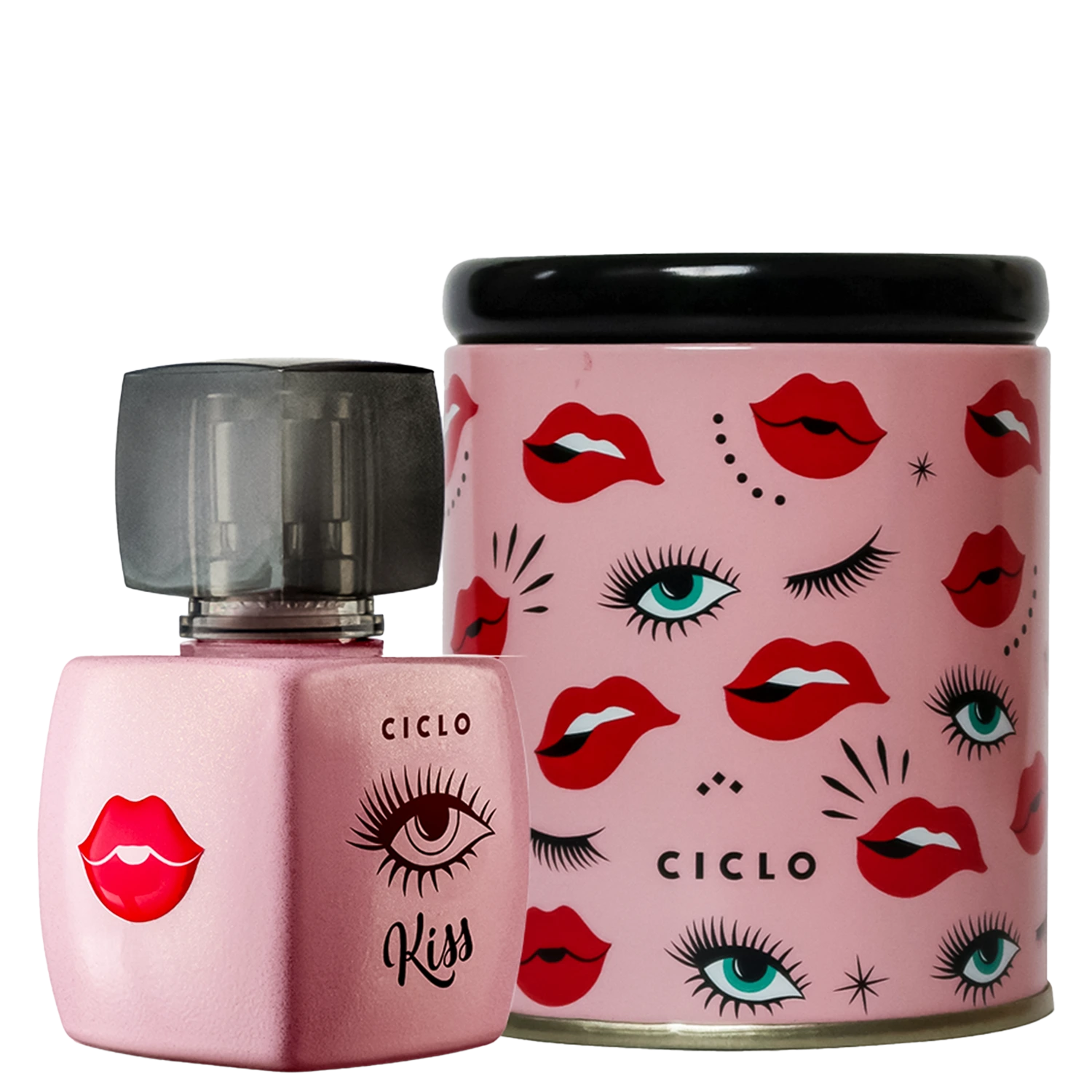 Perfume Feminino Desodorante Colônia Ciclo Cosméticos Kiss 50ml
