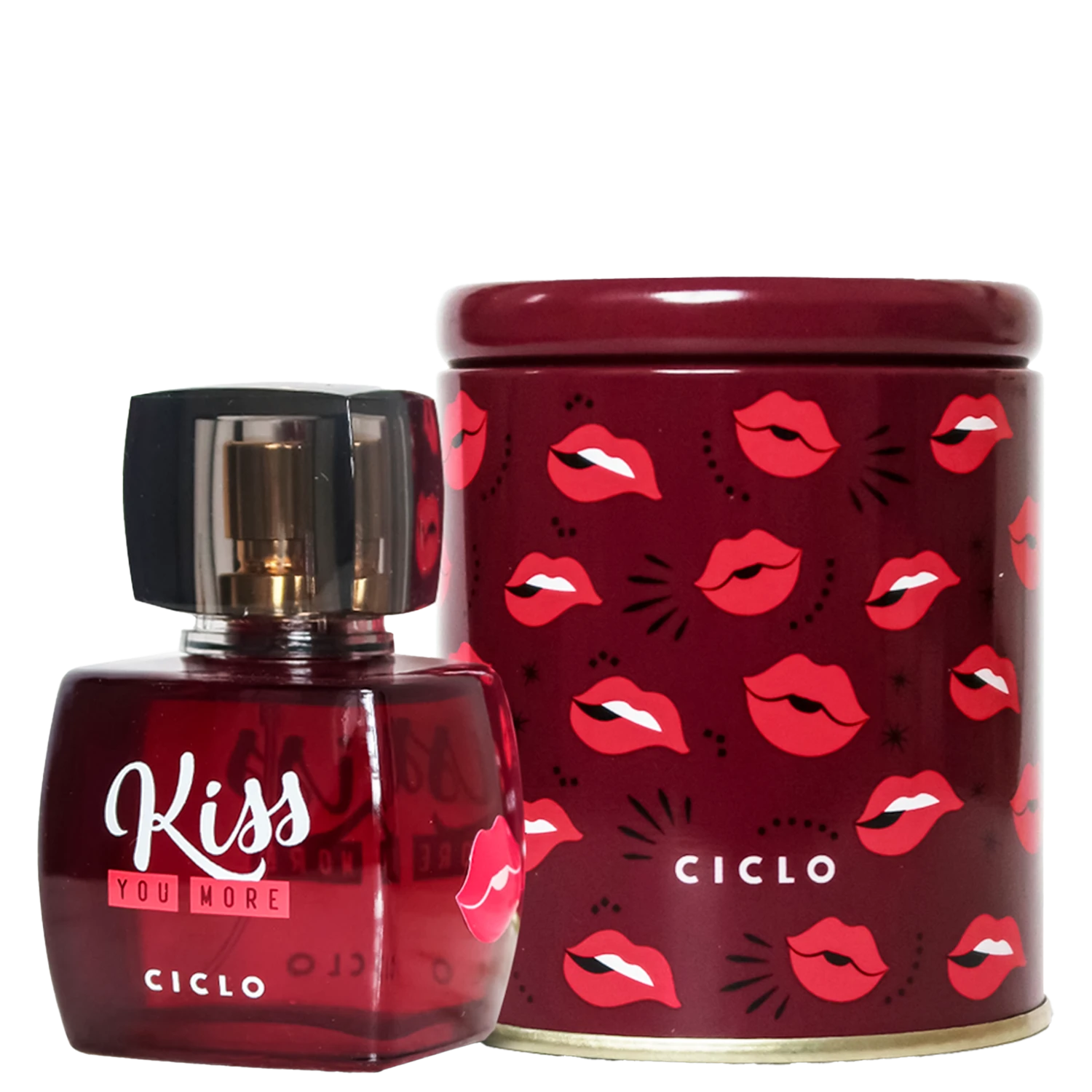 Perfume Feminino Desodorante Colônia Ciclo Cosméticos Kiss You More 50ml