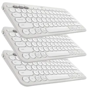 Teclado Bluetooth Logitech Pebble Keys 2 K380s Branco (Kit 3x) Teclado Bluetooth Logitech Pebble Keys 2 K380s Branco (Kit 3x)