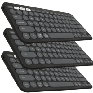 Teclado Bluetooth Logitech Pebble Keys 2 K380s Grafite (Kit 3x) Teclado Bluetooth Logitech Pebble Keys 2 K380s Grafite (Kit 3x)