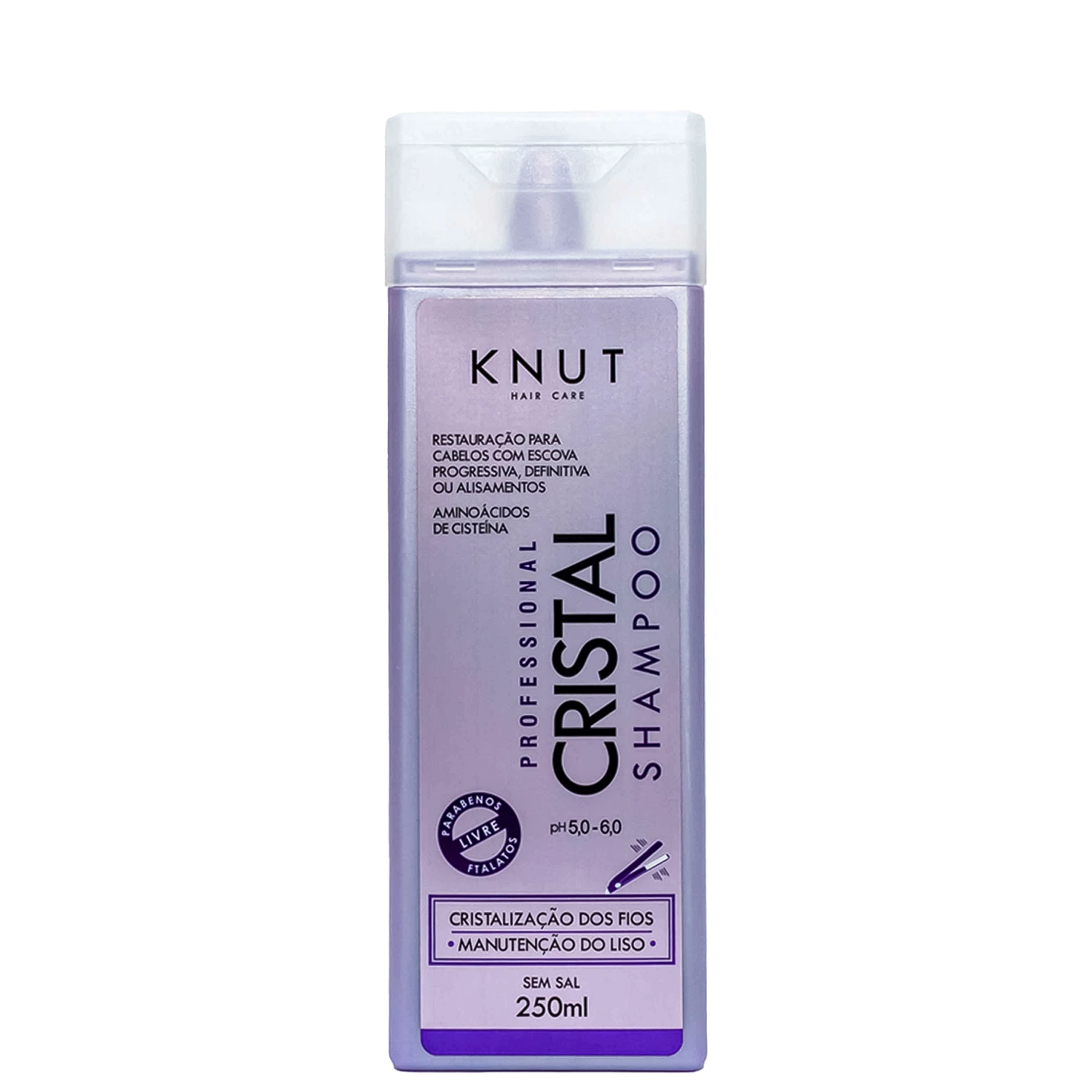Shampoo Liso Prolongado KNUT Cristal 250ml