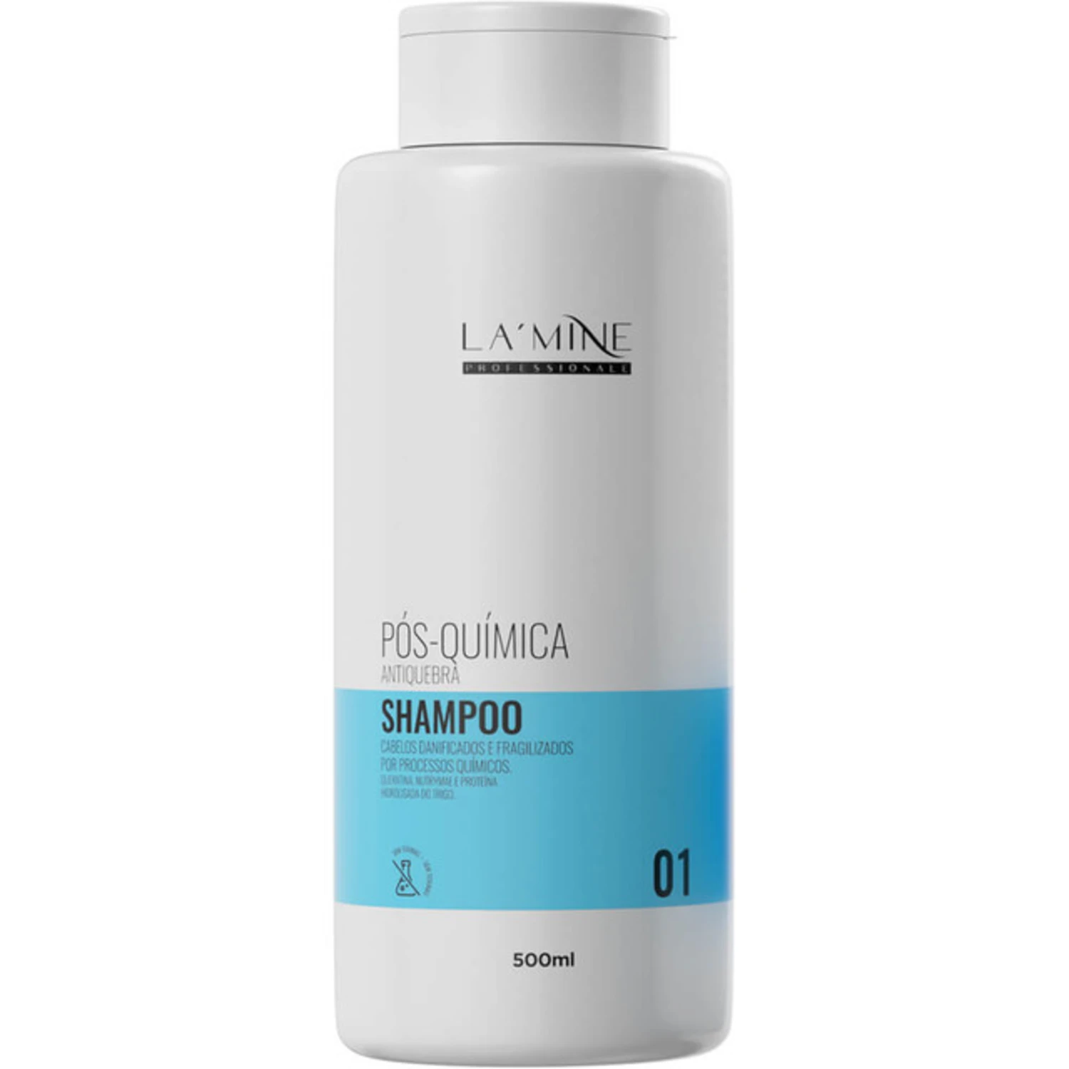 Shampoo Antiquebra La’Mine Pós-Química 500ml