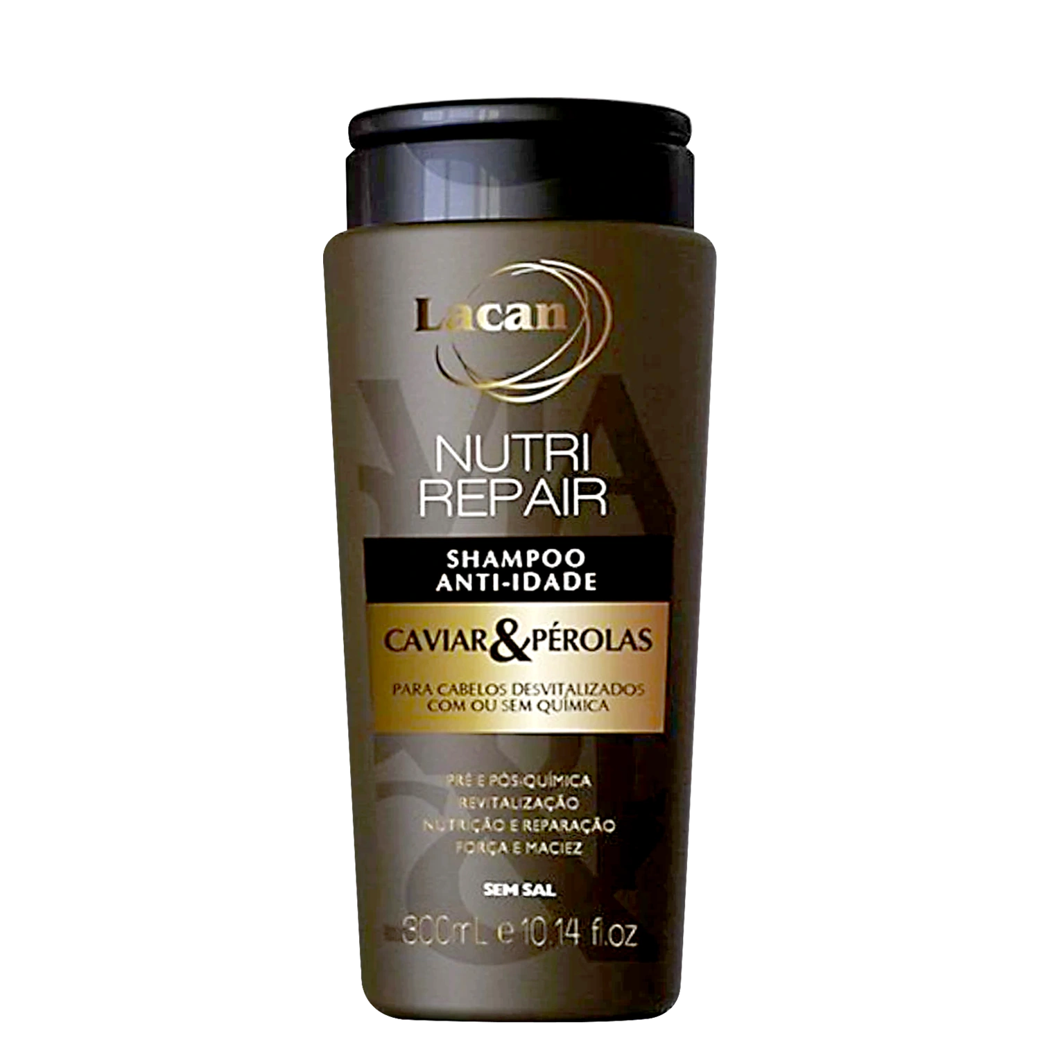 Shampoo Anti-idade Lacan Nutri Repair Caviar & Pérolas 300ml
