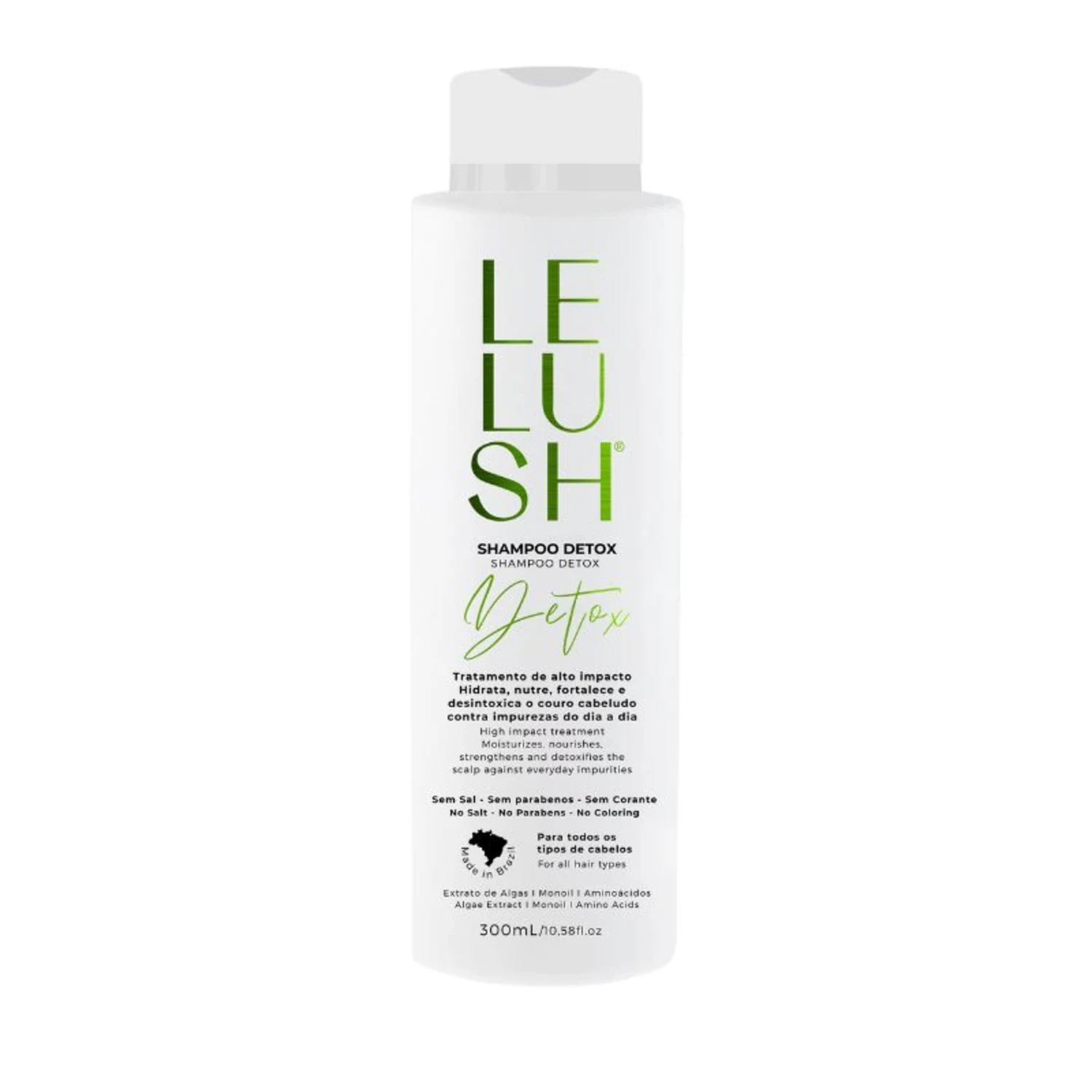 Shampoo Detox LeKéfir Cosméticos Lelush 300ml