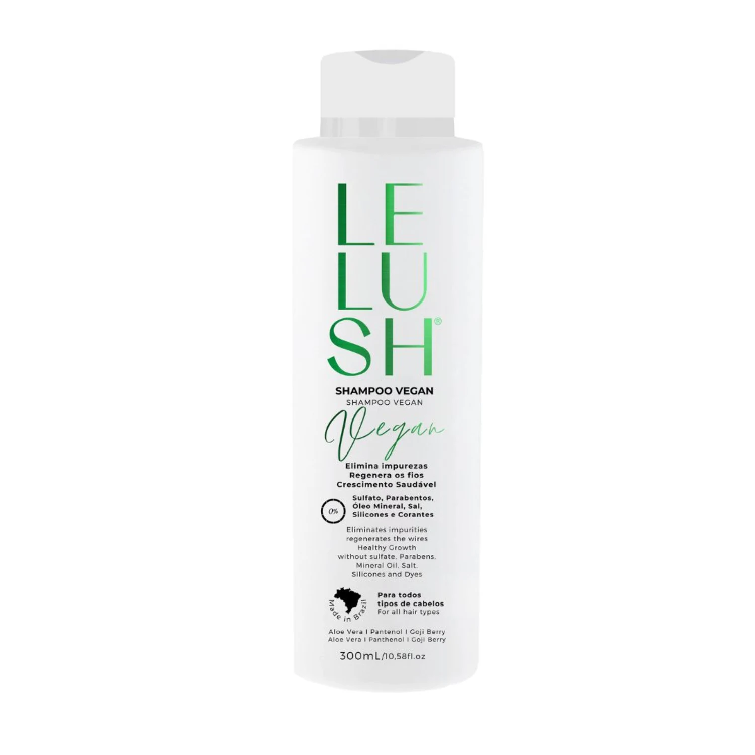 Shampoo LeKéfir Cosméticos Lelush Vegano 300ml