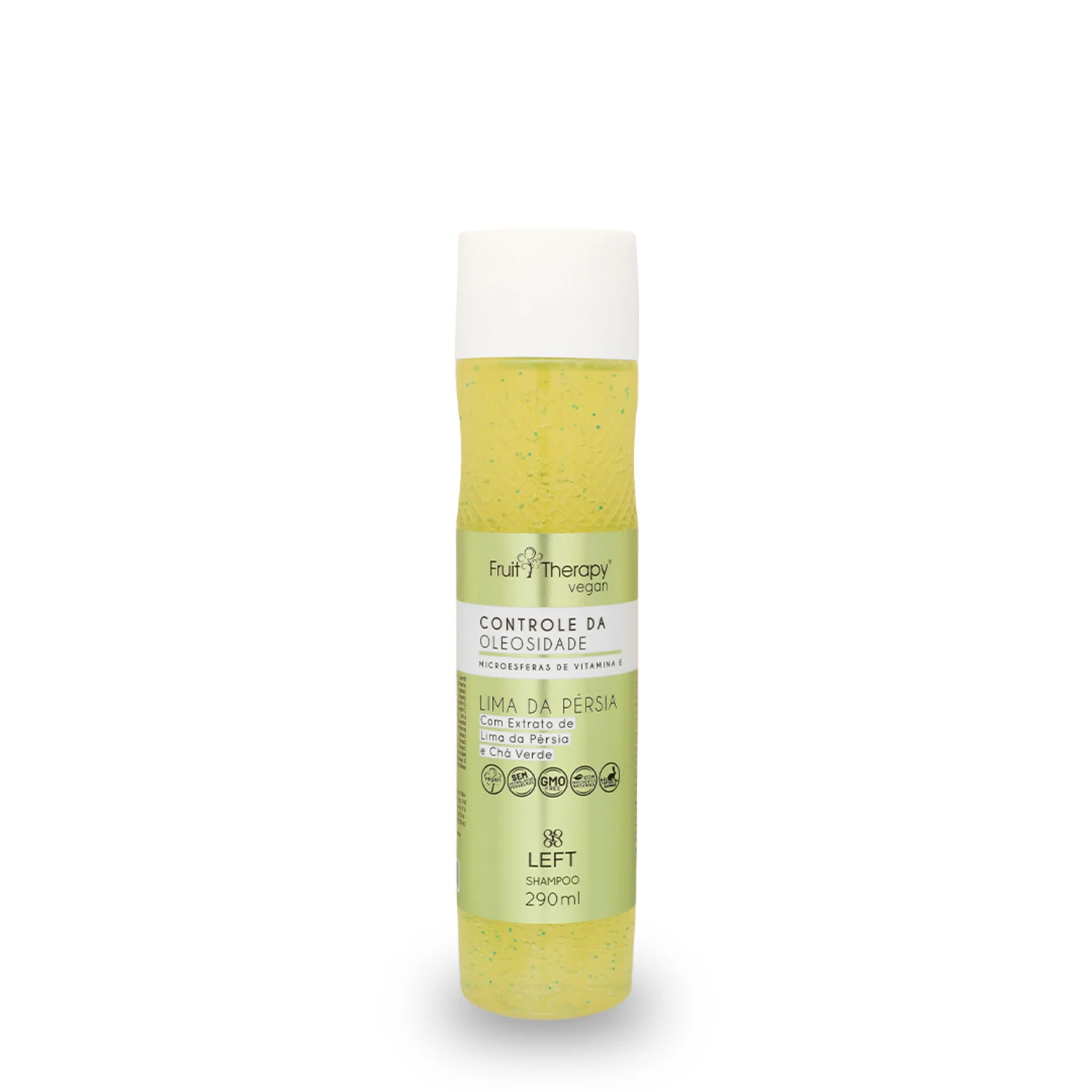 Shampoo Left Cosméticos Fruit Therapy Vegan Lima da Pérsia Controle da Oleosidade 290ml