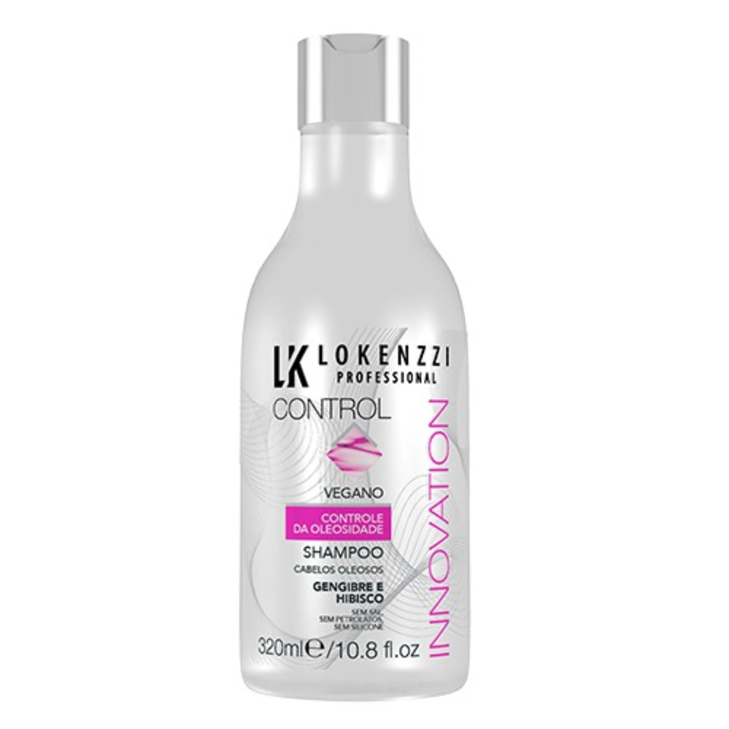 Shampoo Lokenzzi Control Vegano para Cabelos Oleosos 320ml