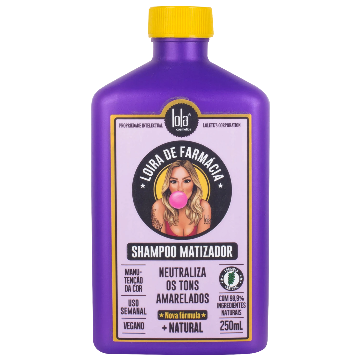 Shampoo Matizador Lola Cosmetics Loira de Farmácia 250ml