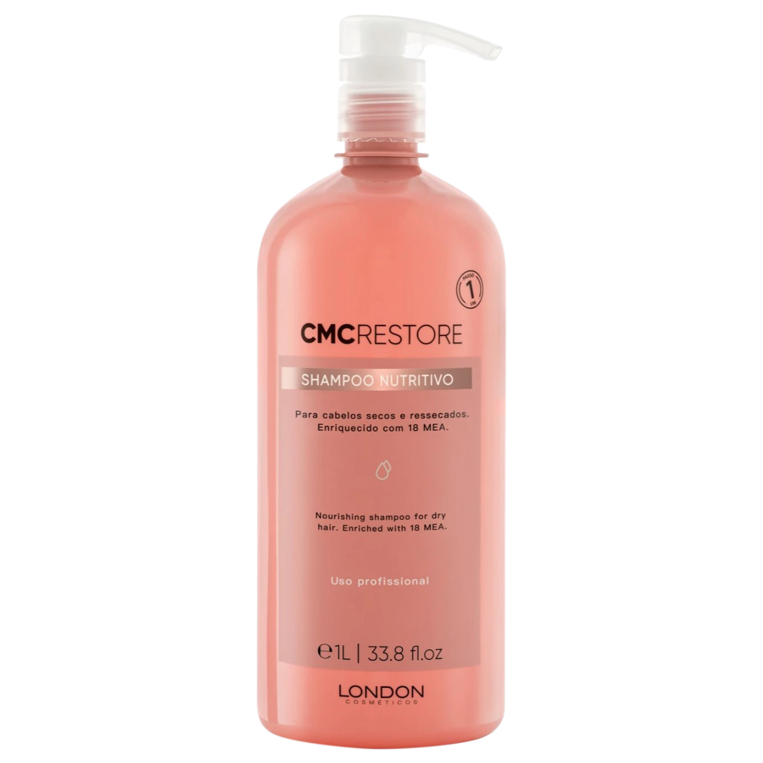 Shampoo Nutritivo London Cosméticos CMC Restore 1L