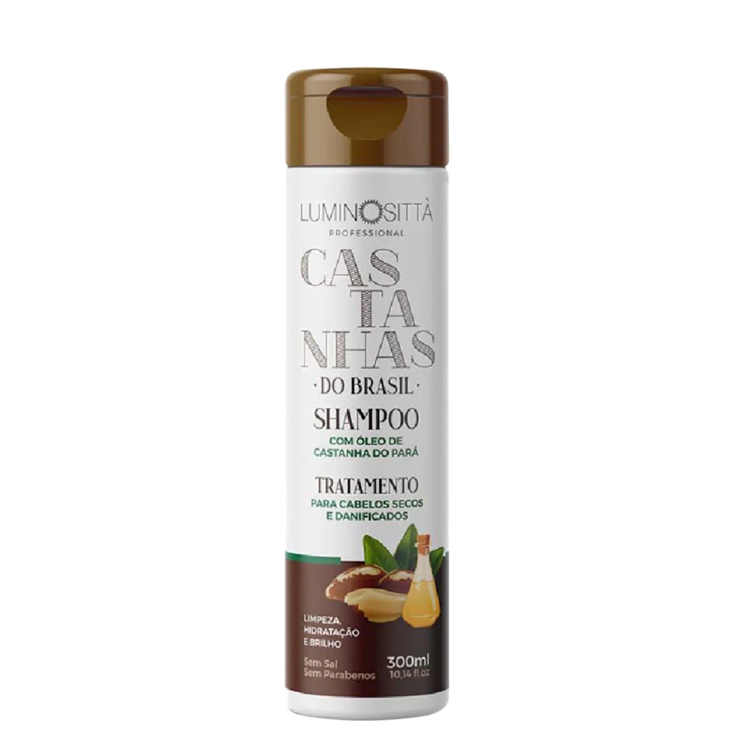 Shampoo Luminosittà Professional Castanhas do Brasil 300ml
