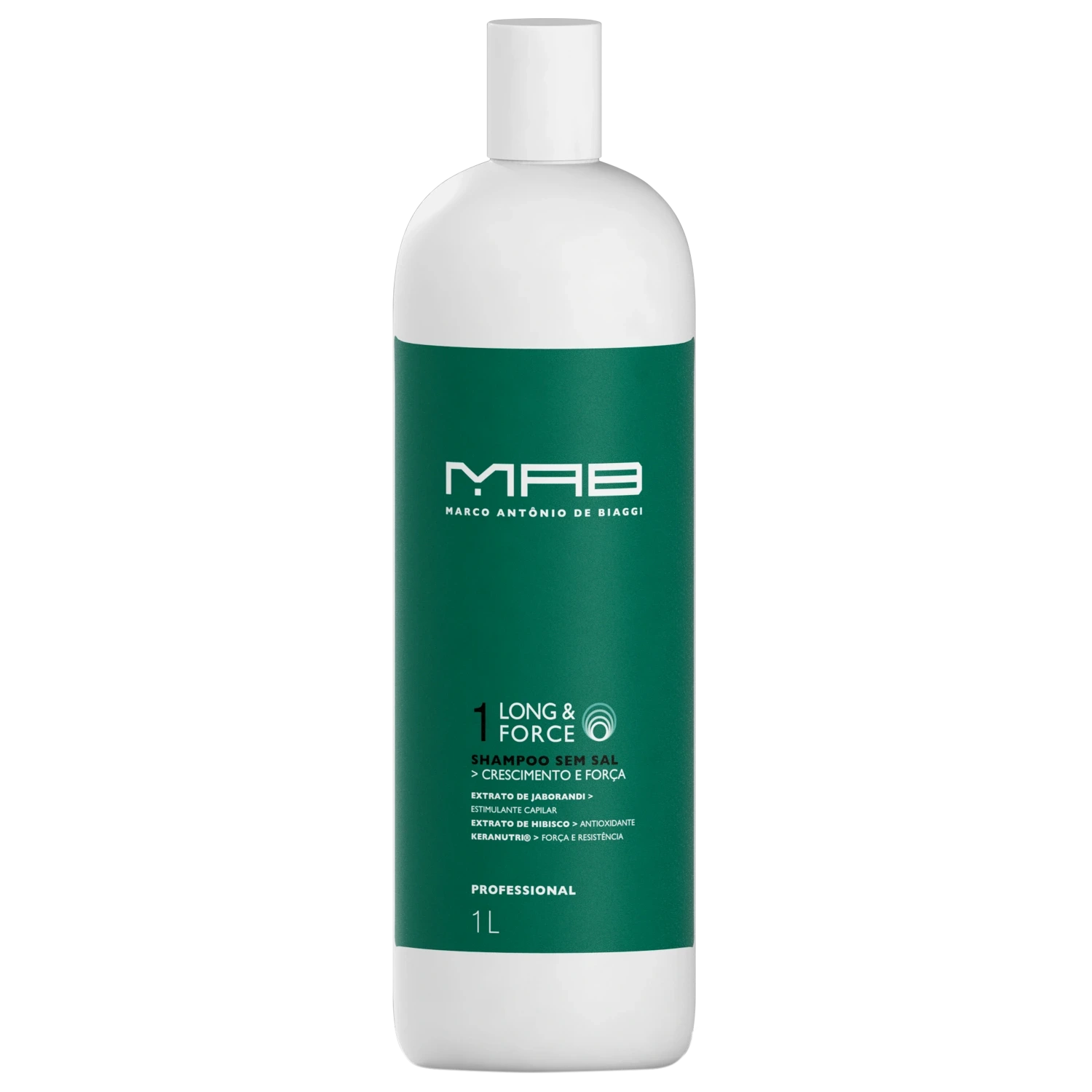 Shampoo MAB Marco Antônio de Biaggi Long & Force Salon 1L
