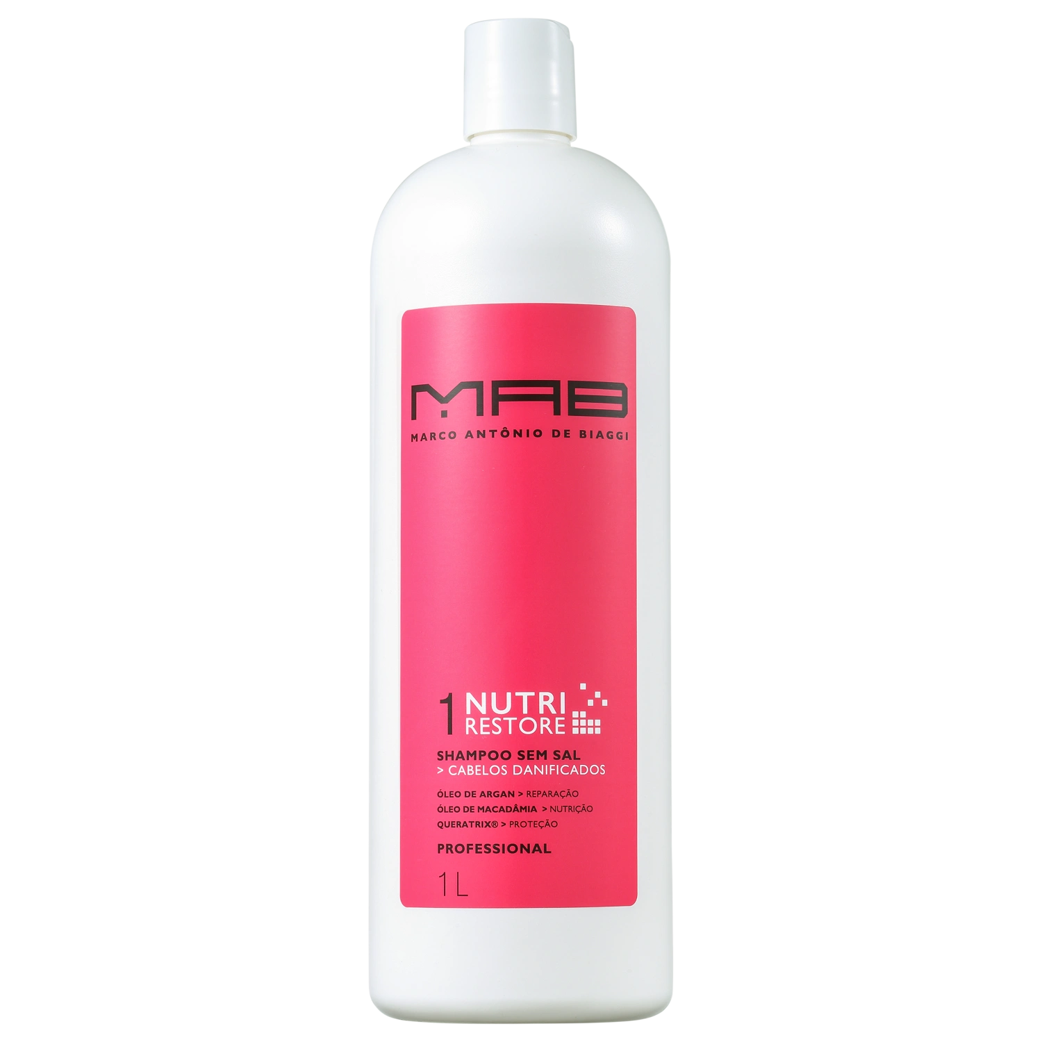 Shampoo MAB Marco Antônio de Biaggi Nutri Restore 1L