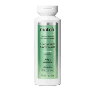 Shampoo o Boticário Match Oleosidade Controlada 300ml