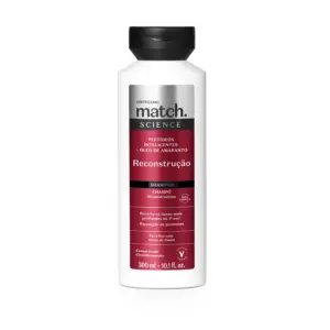 Shampoo O Boticário Match Science Reconstrução 300ml Shampoo O Boticário Match Science Reconstrução 300ml