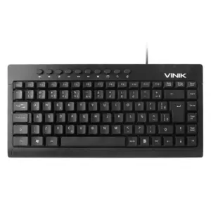 Teclado Mini Vinik Dynamic Multimídia USB 10 Teclas de Atalho ABNT2 Cabo 1.8m DT111