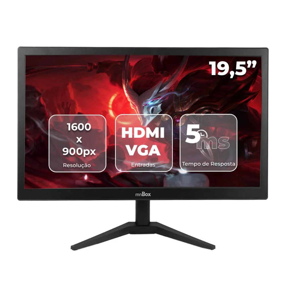 Monitor LED 19.5″ HD+ 5ms Home Office