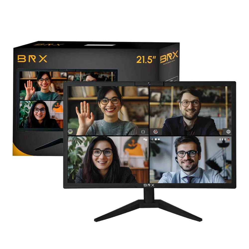 Monitor LED BRX 21.5″ com Webcam e Microfone