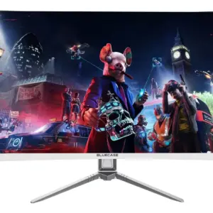 Monitor Curvo LED 23″ Full HD Widescreen Borda Infinita Branco Monitor Curvo LED 23″ Full HD Widescreen Borda Infinita Branco