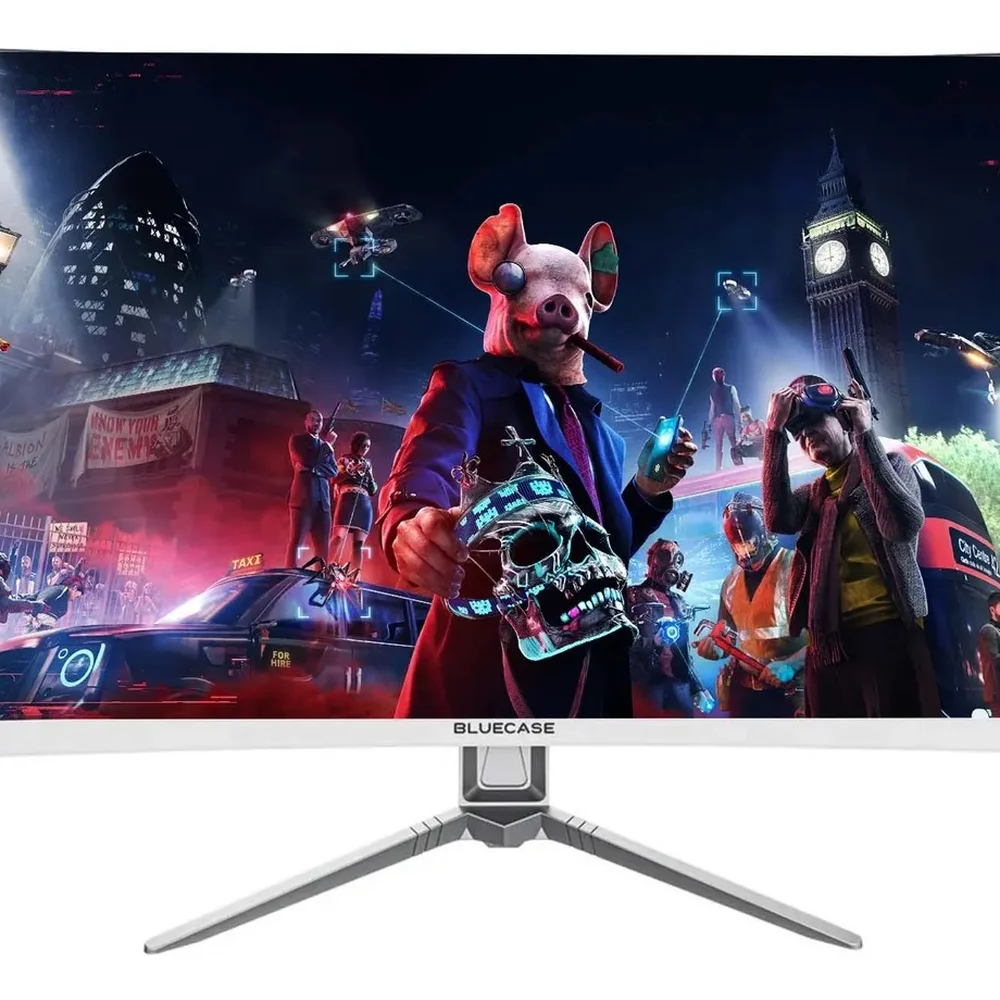 Monitor Curvo LED 23″ Full HD Widescreen Borda Infinita Branco